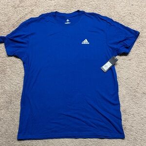 adidas Men's Blue Short-Sleeve Athletic Tee